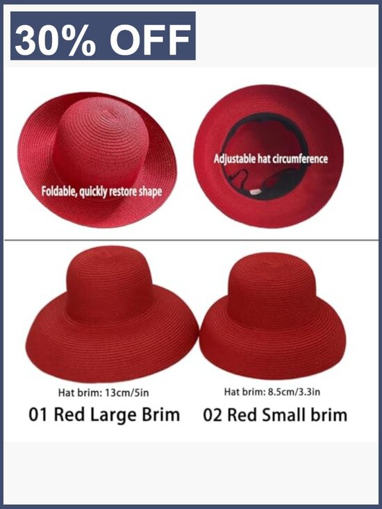 Foldable Wide-Brim Sun Hat for Women UV Protection main image 7